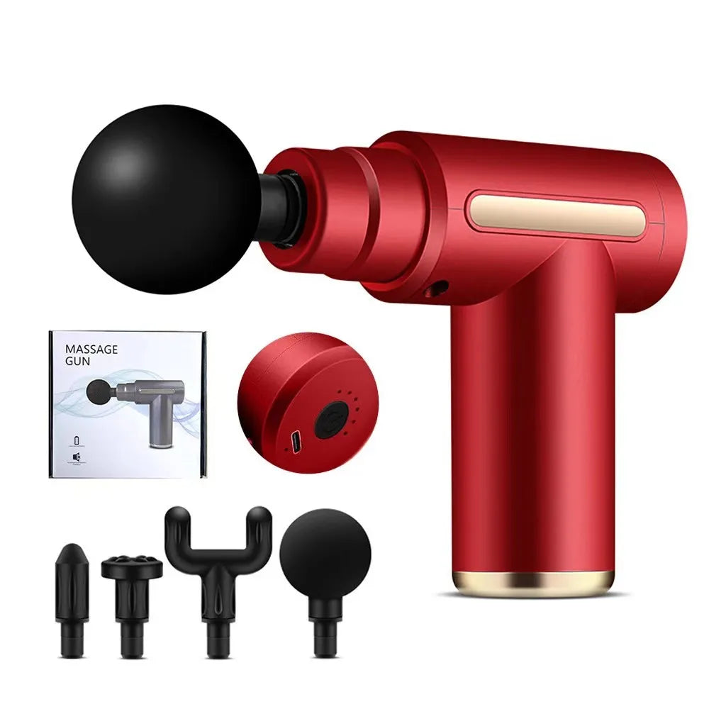Portable Mini Handheld Massage Gun for Body & Head for Home Use Relaxing Muscle & Fascia Impact Relaxer
