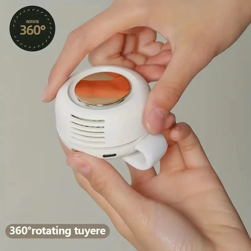 Portable Fan Mini Handheld Rechargeable Bladeless Electric Fan Clip Waist Fan