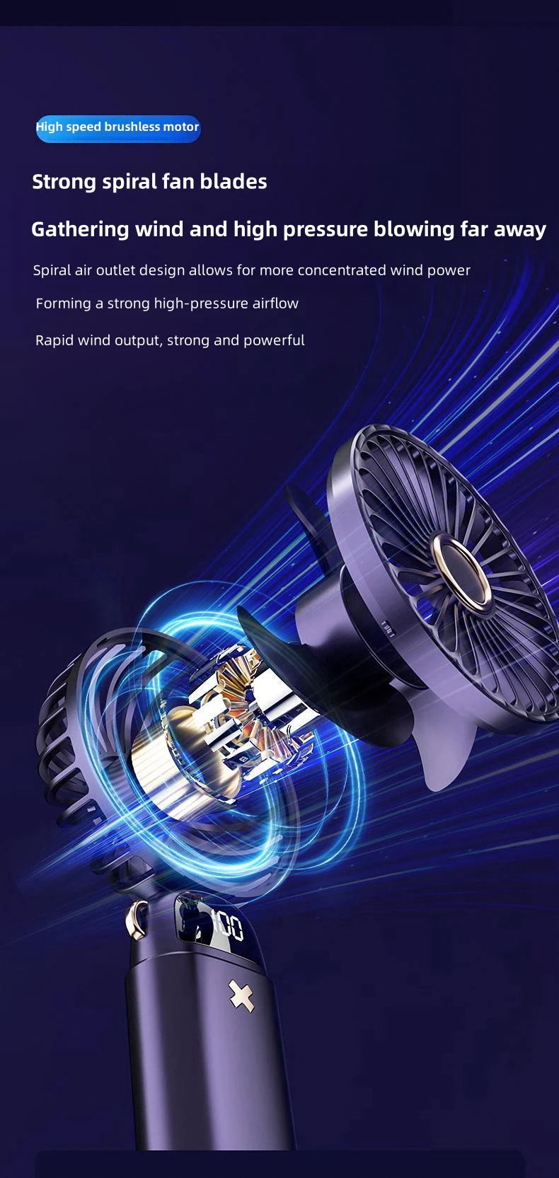 Hand Held Mini Portable Fan- Indoor and Outdoor use!