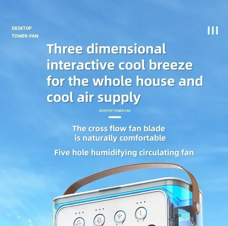 Multi-Function 3-in-1 Portable Air Cooler – Mini Fan, Humidifier