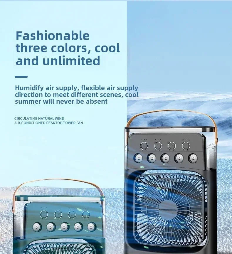 Multi-Function 3-in-1 Portable Air Cooler – Mini Fan, Humidifier