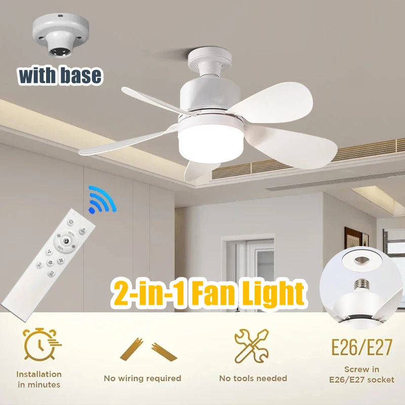 Ceiling Light Fan with Remote And Adjustable Speeds
