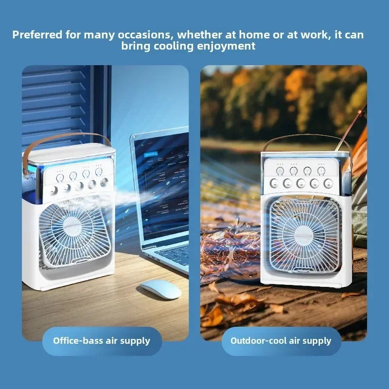 Multi-Function 3-in-1 Portable Air Cooler – Mini Fan, Humidifier