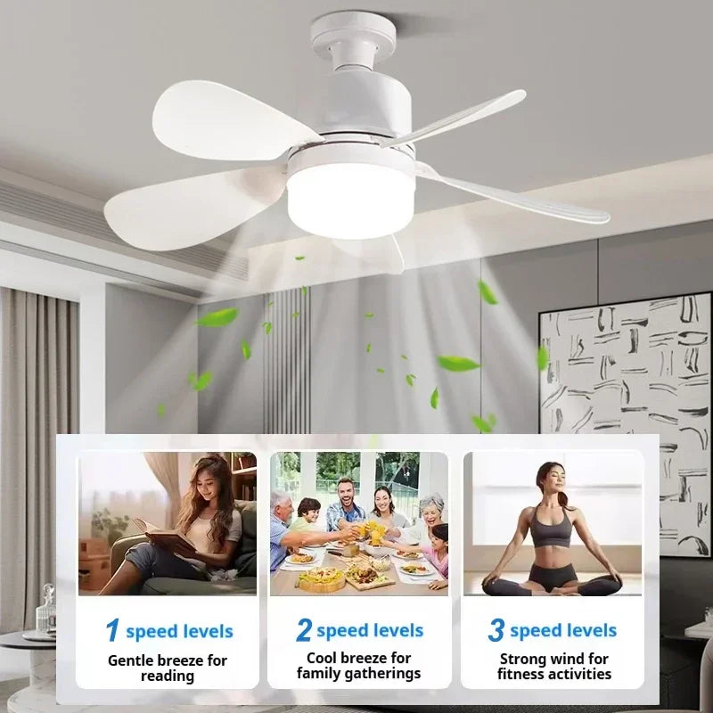 Ceiling Light Fan with Remote And Adjustable Speeds