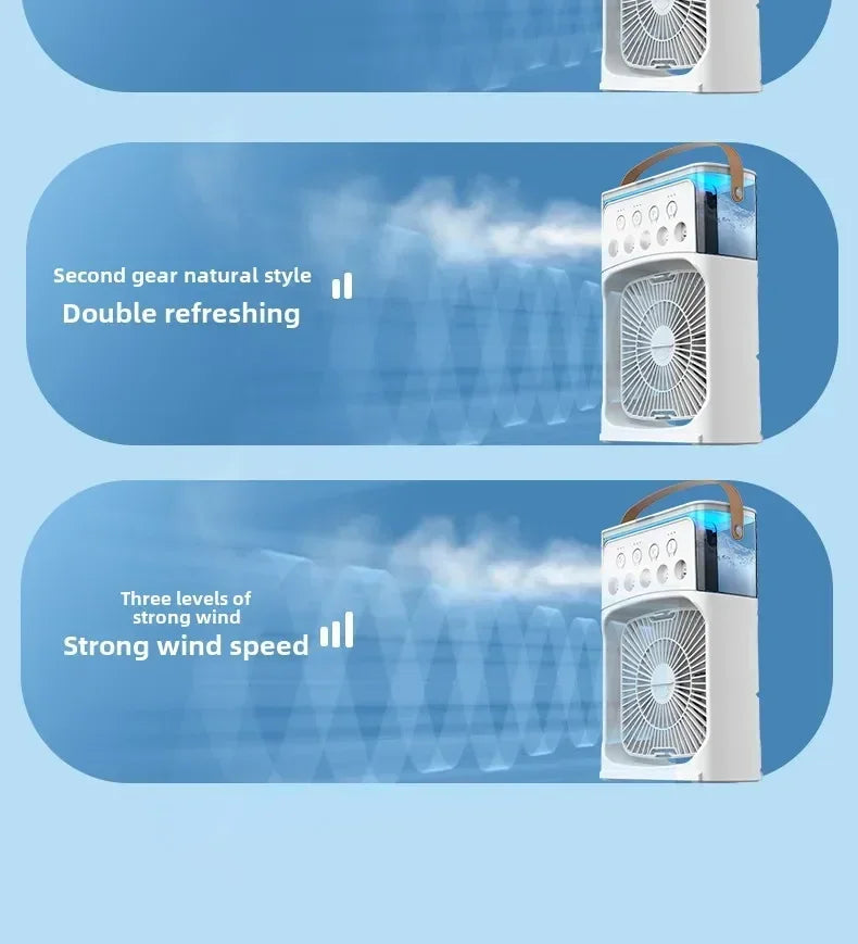 Multi-Function 3-in-1 Portable Air Cooler – Mini Fan, Humidifier