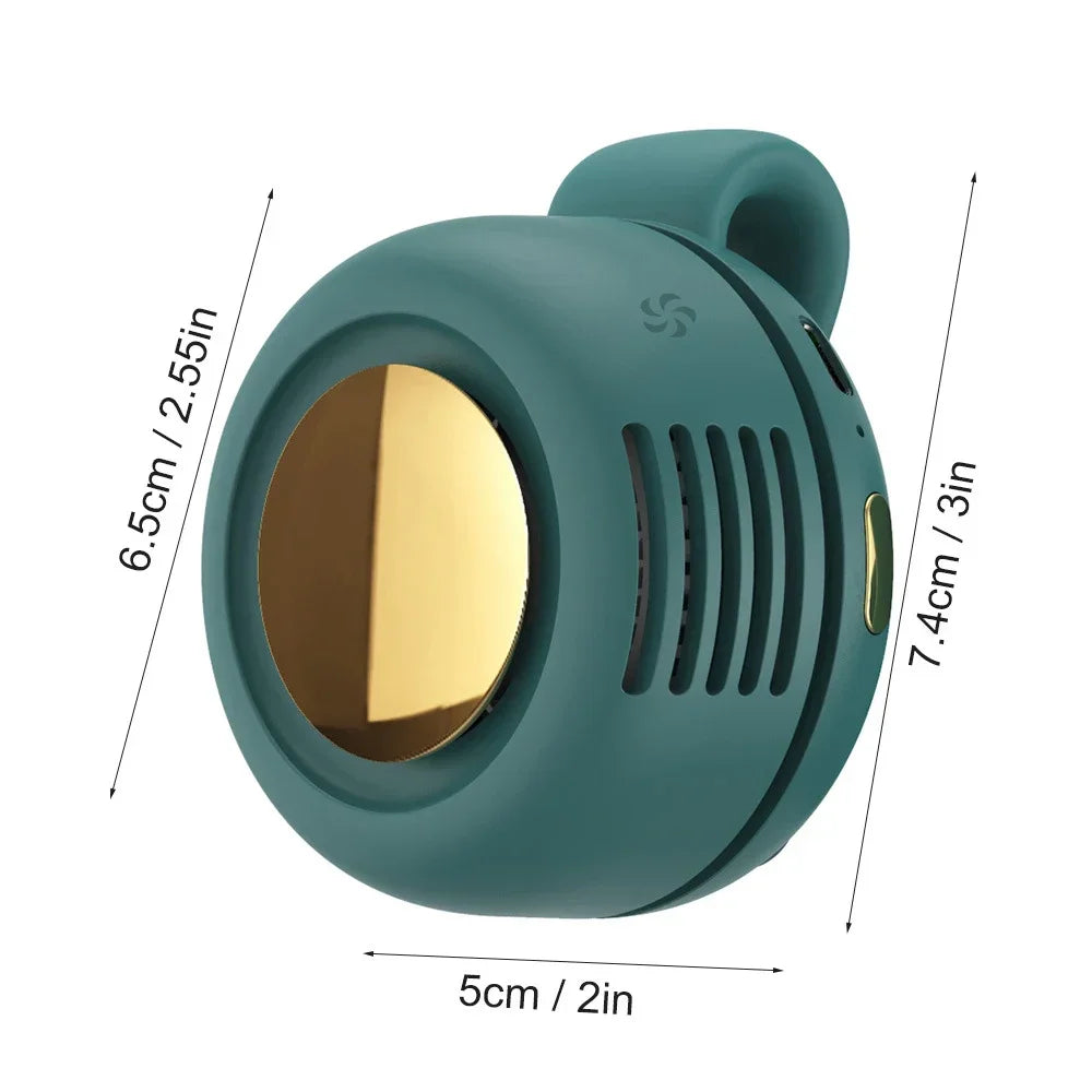Portable Fan Mini Handheld Rechargeable Bladeless Electric Fan Clip Waist Fan