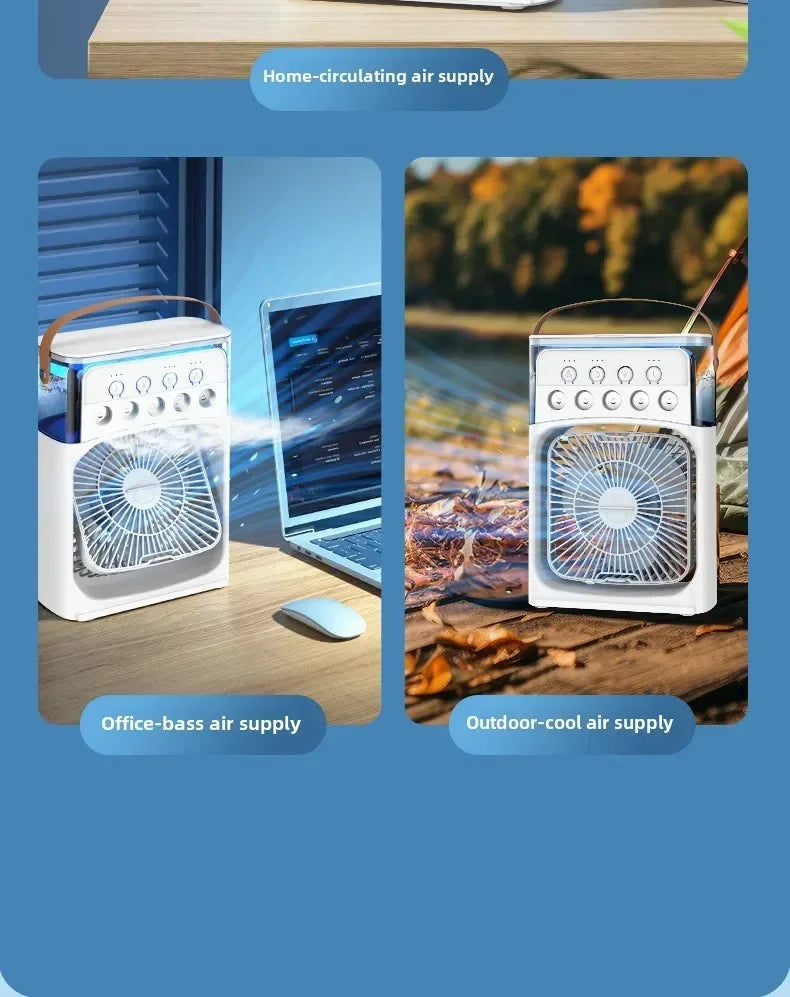 Multi-Function 3-in-1 Portable Air Cooler – Mini Fan, Humidifier