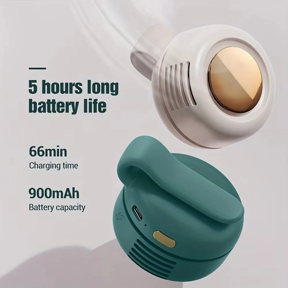 Portable Fan Mini Handheld Rechargeable Bladeless Electric Fan Clip Waist Fan