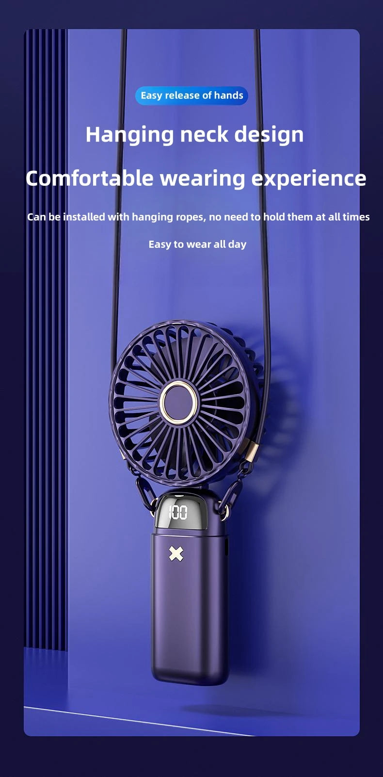 Hand Held Mini Portable Fan- Indoor and Outdoor use!